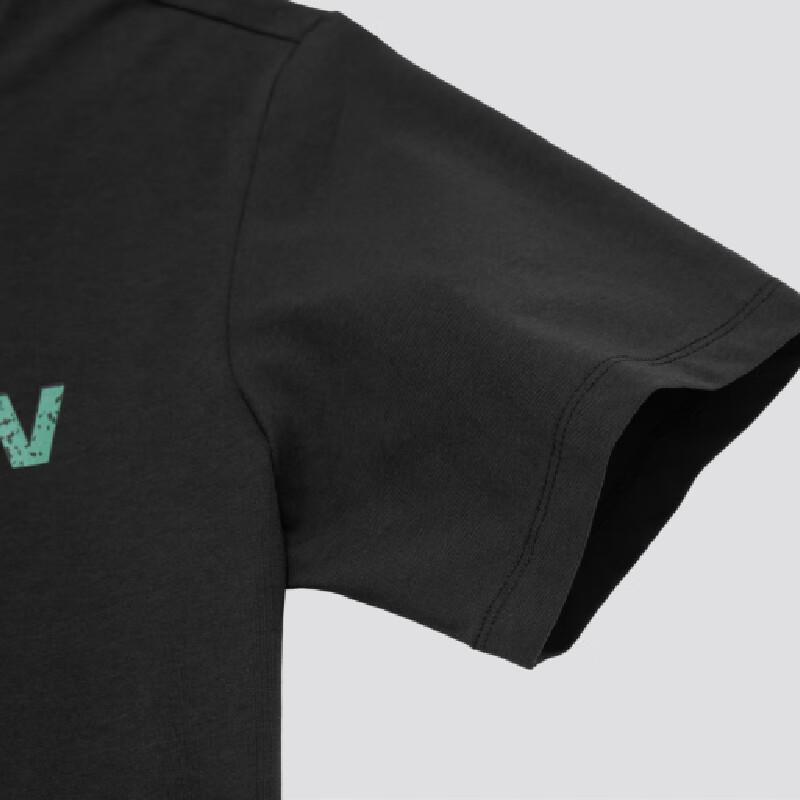 Salomon Amphi Terrazzo Outdoor Series Logo Graphic Round Neck Quick-Dry Pullover Short Sleeve T-Shirt Men Tops Black C26992