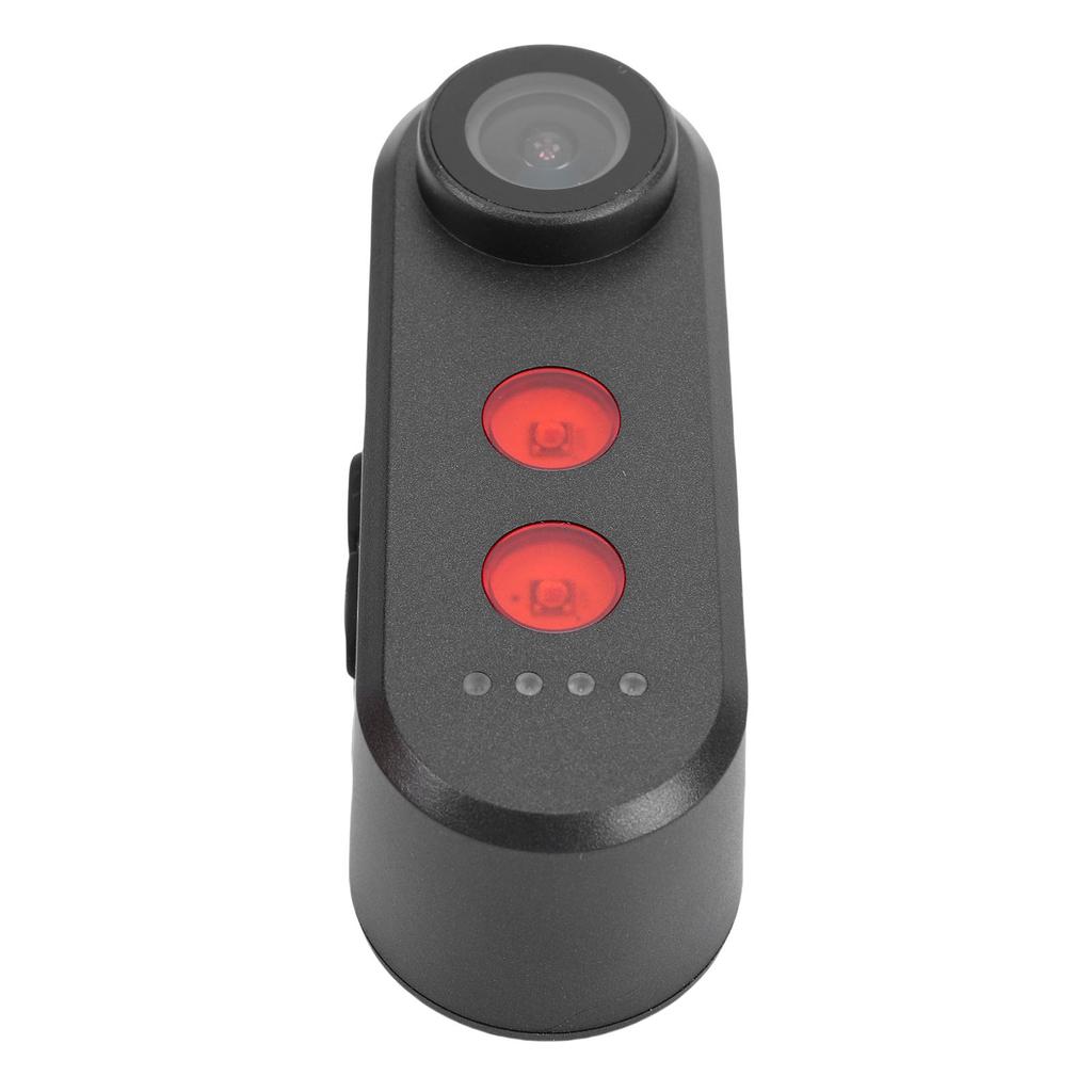 Bike Camera with Tail Light 4K Video Recording Water Proof Action Camera for Outdoor Cycling Strap Type 140 Degree Wide Angle