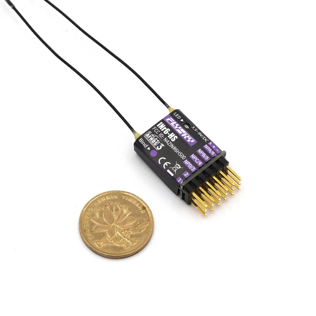 FlySky INr6-HS 2.4GHz 6CH AFHDS 3 Receiver Built-in Height Sensor Support Newports Interface
