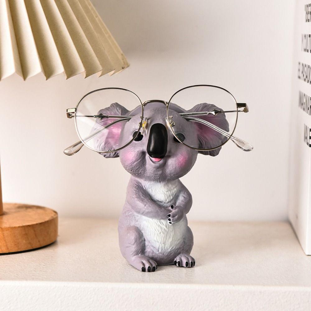 Funny Resin Eyeglass Holder Koala Animal Spectacles Holder Sunglass Display Stand Office Decor