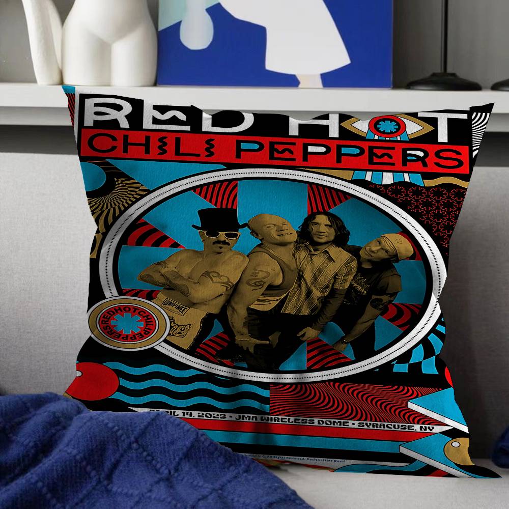 Rock Band Red Hot C-Chili P-Peppers Cushion Cover Polyester Sofa Cushions Decorative Throw Pillows Home Decoration Pillowcover