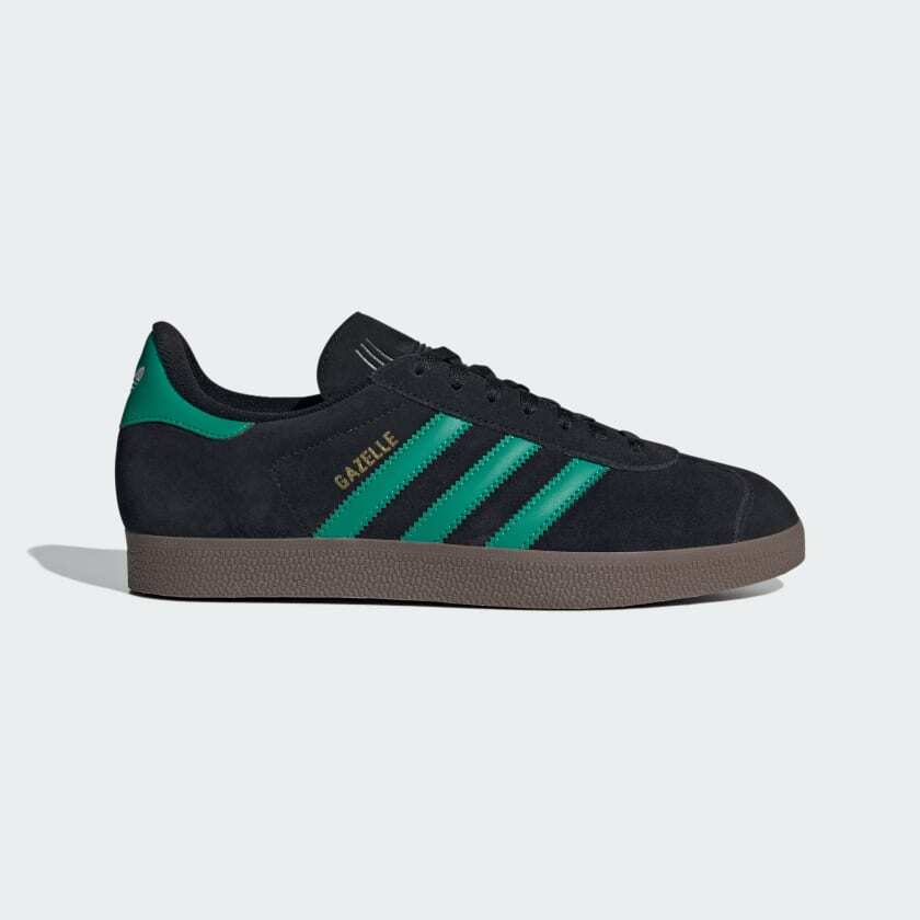 JH5394 Adidas Originals Gazelle Core Black Court Green Cloud White (Men's)