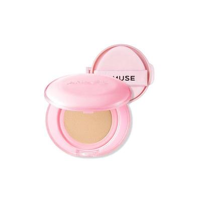 AMUSE Dew Power Vegan Cushion 15g+reîncărcare, Protecție UV SPF50+ PA++++, Hidratant, Cosmetice Coreene, Kbeauty, eșantion