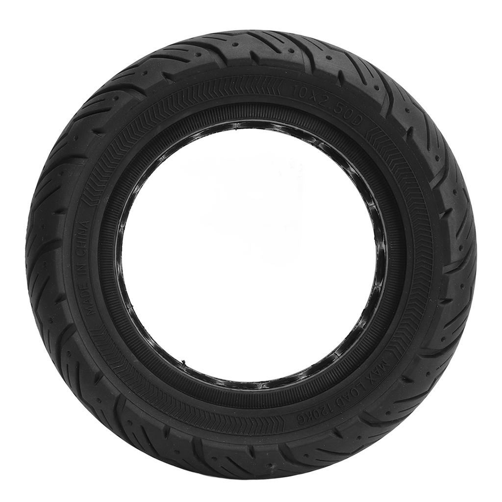 10X2.50 Electric Scooter Solid Tire Rubber Anti Slip Explosion Proof D Slot Honeycomb Solid Tire for Replacement