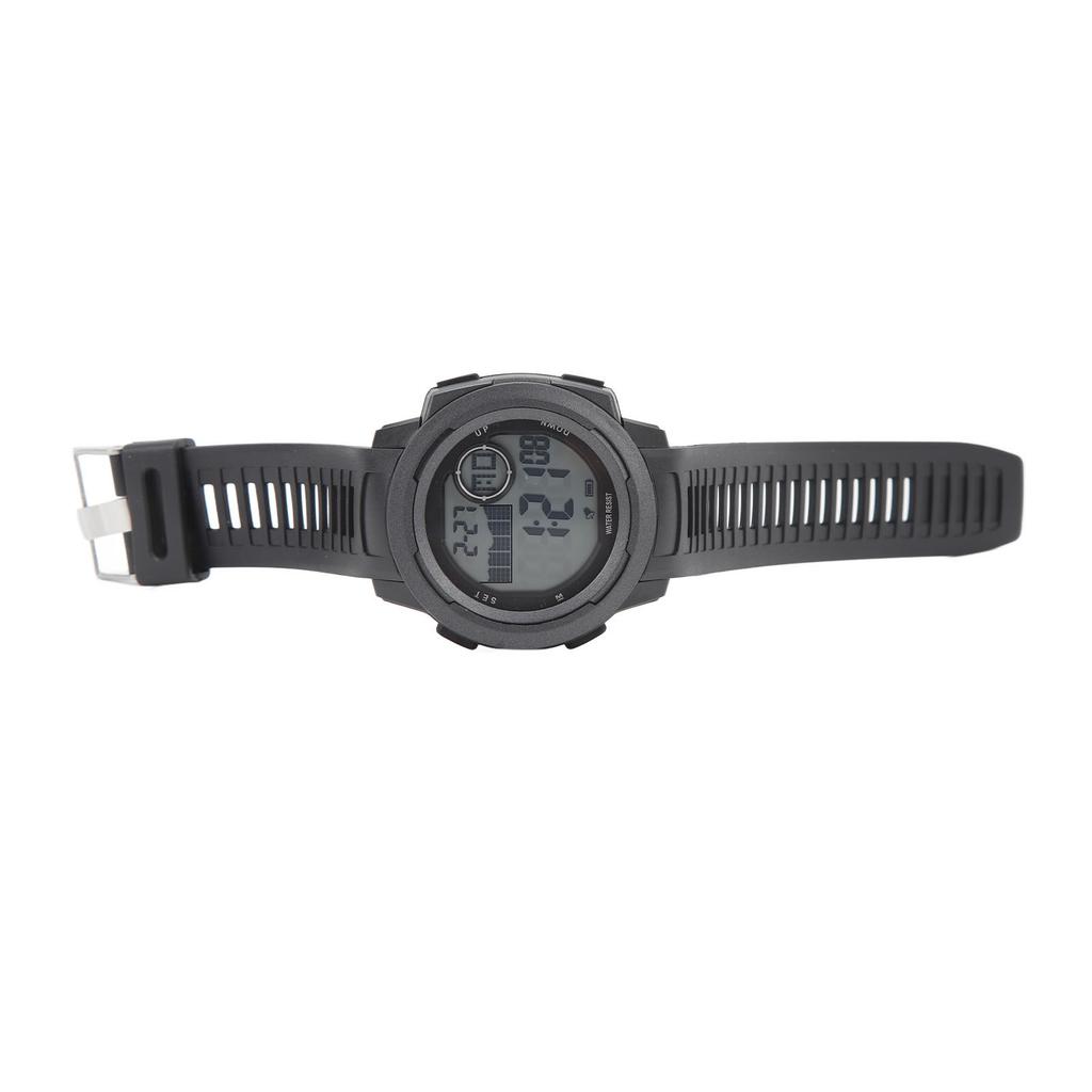 Men Digital Sports Watch Outdoor Sports Electronic Watch Shock Resistant 50M Swimming Waterproof Rubber Strap Large