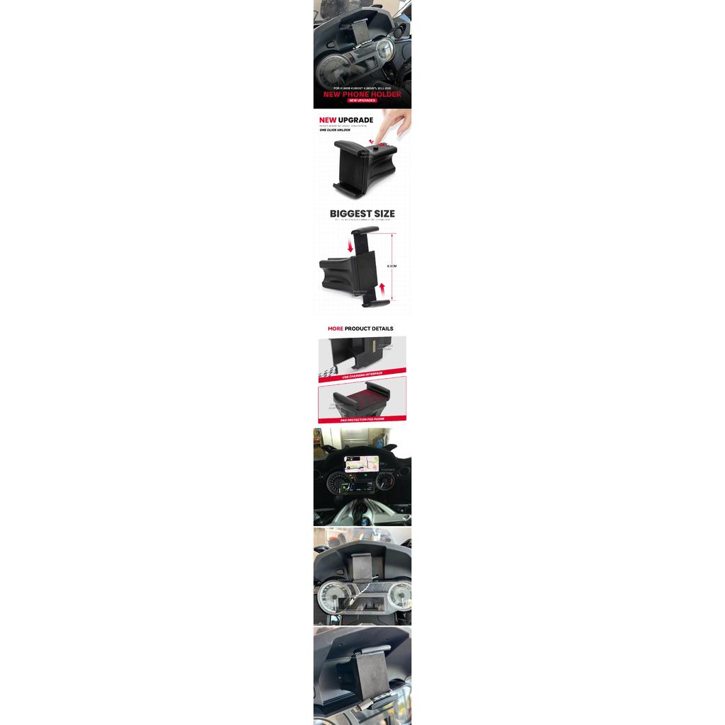 K 1600 B GT GTL Motorcycle GPS Phone Navigation Bracket USB Charger Holder Mount Stand For BMW K1600GTL K1600GT K1600B 2011-2020