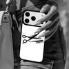 Hair Scissors Phone Case For iPhone 17 Air 14 15 13 12 Max Cover For Apple 14 15 16 16e 11 Pro Max Plus