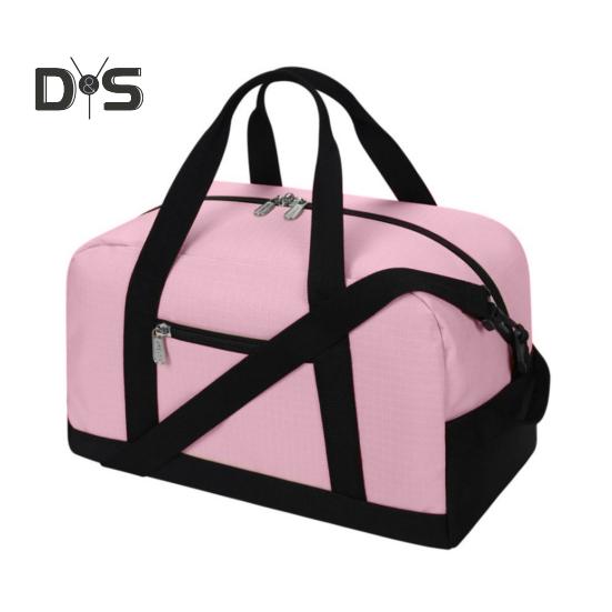 

Дорожная дорожная сумка с большим объемом, множеством карманов, застежкой-молнией, водонепроницаемая ткань Оксфорд, для отдыха на природе, для ночевки в спортзале, для тренировок, багажа, чемодана, наплечного 1pc розовый