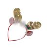 Dress Up Elk Bells Christmas Hair Band Antlers Headband Female Plush Hair Hoop Christmas Decoration