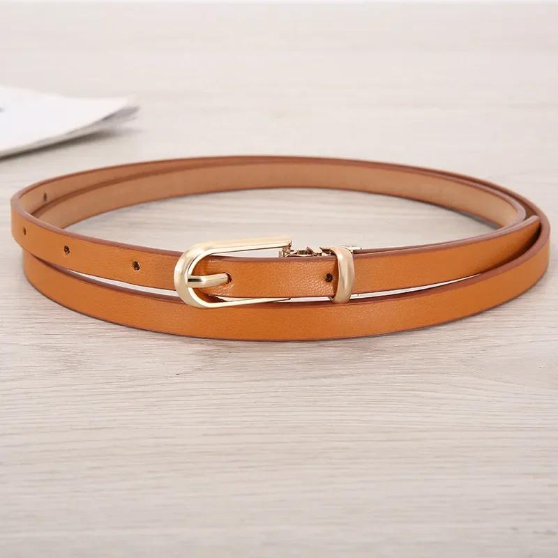 New Arrival Decorative Belt for Dresses and Sweaters Skinny PU Leather Belts for Women with Various Colors