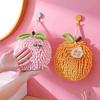 Festive Chenille Fruit Design Quick-Dry Absorbent Hand Towel