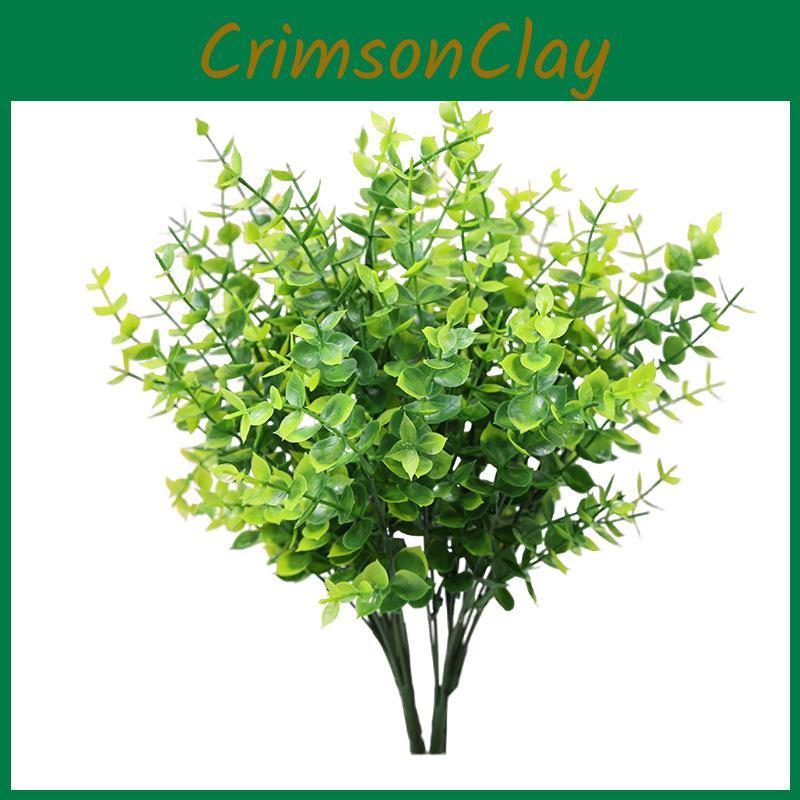Eucalyptus Globulus Plastic Leaf Bouquet For Hotel And House Interior Decoration