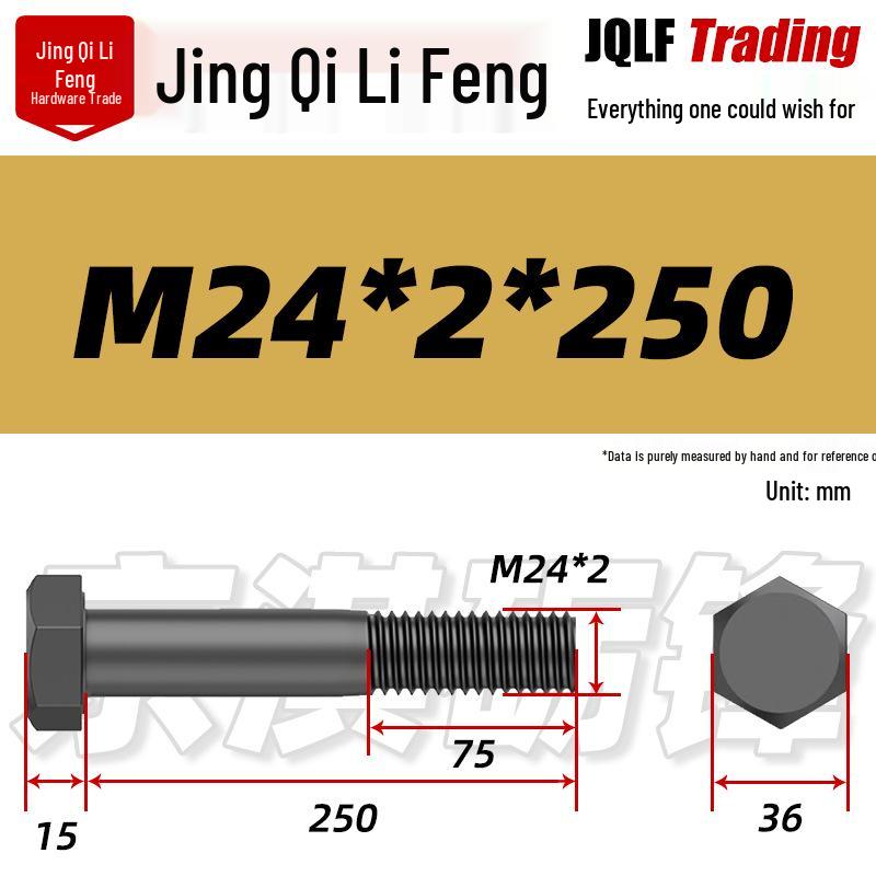 M8-M27 Sechskantschraube mit Feingewinde, Teilgewinde für Maschinenbau, Festigkeitsklasse 12.9