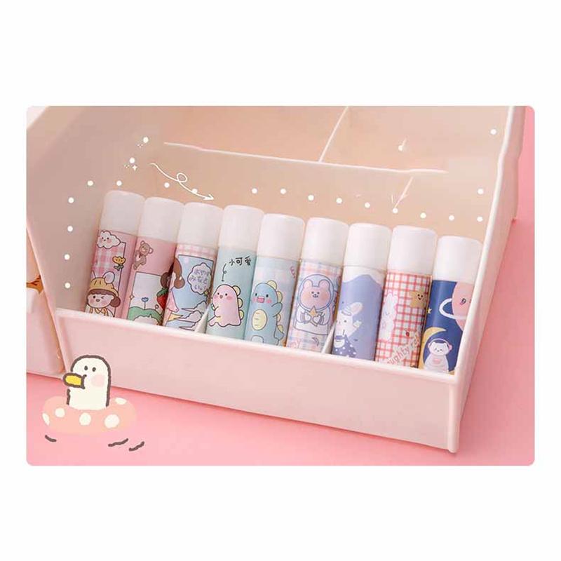 

Мультяшный мини-клей-карандаш, канцелярские принадлежности для школьников, детский сад, высокая вязкость, детские ручные инструменты, детский клей своими руками, нетоксичные канцелярские принадлежности 9PCS