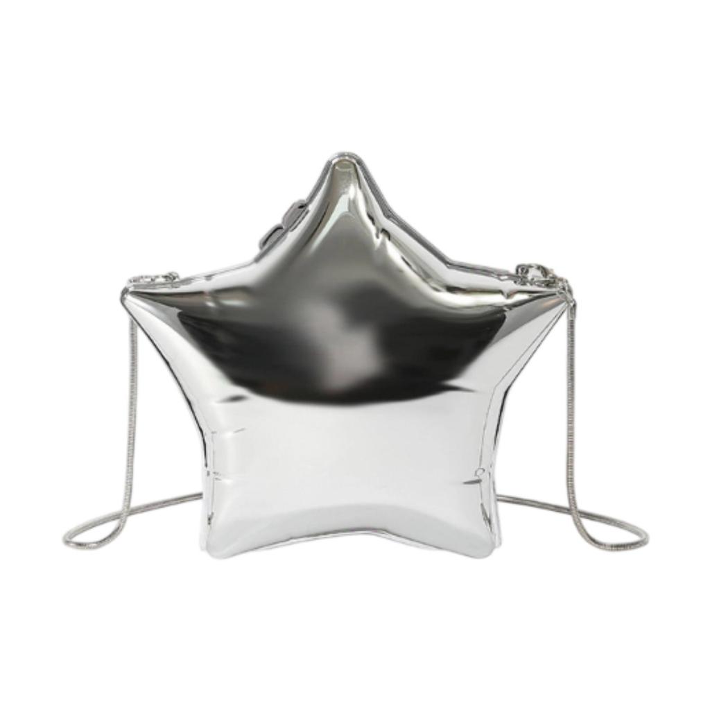 Women Acrylic Clutch Purse Elegant Wallet Unique for Wedding Birthday Formal Argent