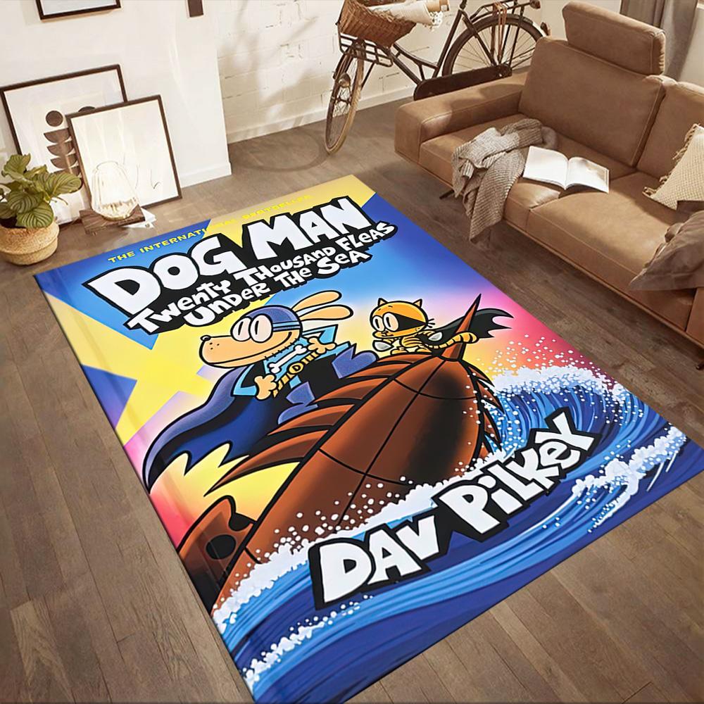 Dog Man Square Rugs Are a Great Choice for Living Rooms, Bedrooms, Home Décor, and As Gifts.