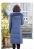 Fox Fur Collar Stylish Women's Down Jacket - Winter Mid-Length Plus Size Outerwear for Middle-Aged and Elderly.