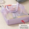 Lightweight Mesh Beach Bag Large Capacity Shoulder Handbag Toiletries Organizer  Picnic