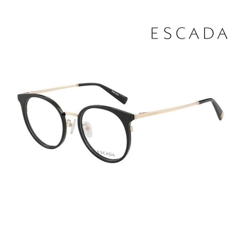 Escada Eyeglass Frames VES A45F 0A01 Round Horn-rimmed Glasses for Women and Men VES A45F 0A01_C [51]