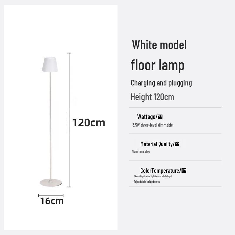 A6T Creative Wireless Ultra-Minimalist Floor Lamp: Luxury Bedside and Living Room Light with Charging Feature.