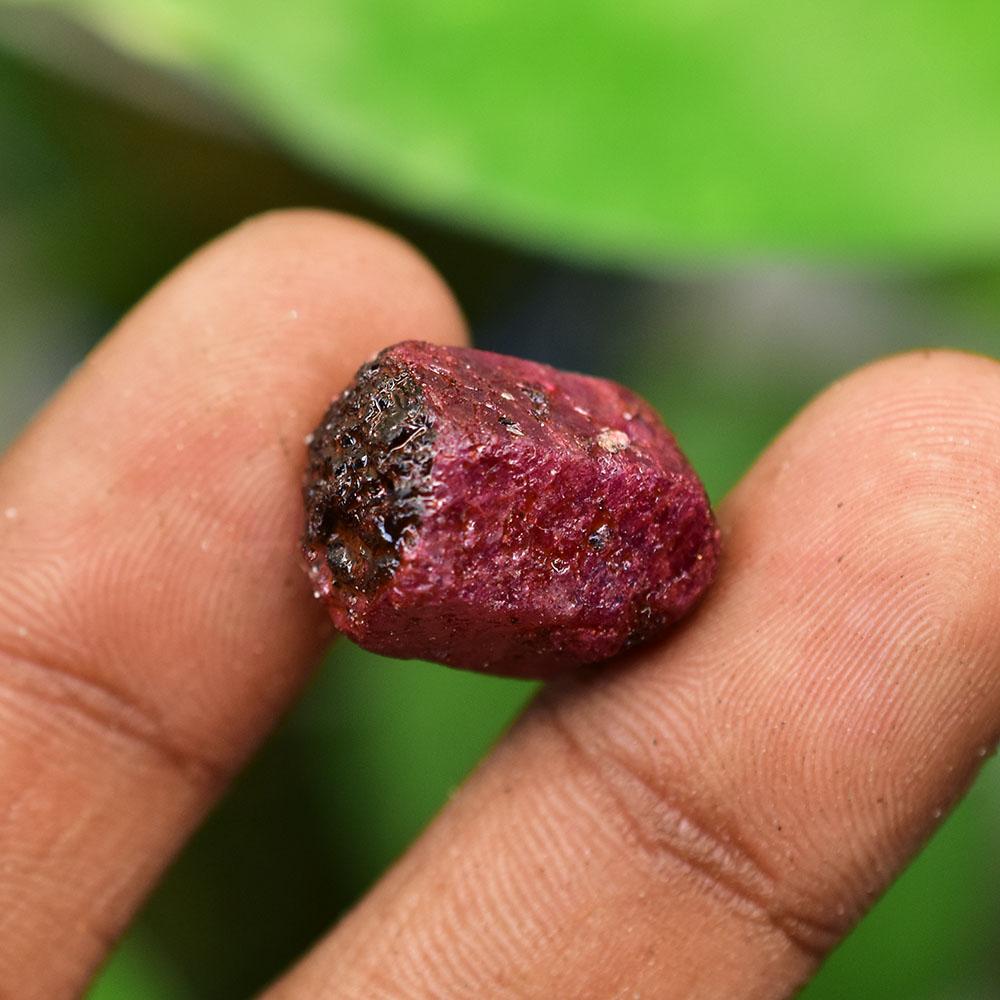 Natural Red Ruby Loose Gemstone 30.55 ct Mozambican Uncut Rough for Collection for Gem Collection