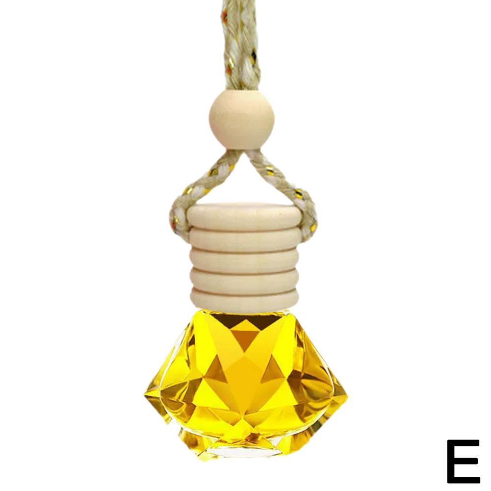 7ml Car Hanging Bottles Perfume Aromatherapy Refillable Air Freshener Diffuser Oil Fragrance Bottle Vehicle Auto Sapper Pendant