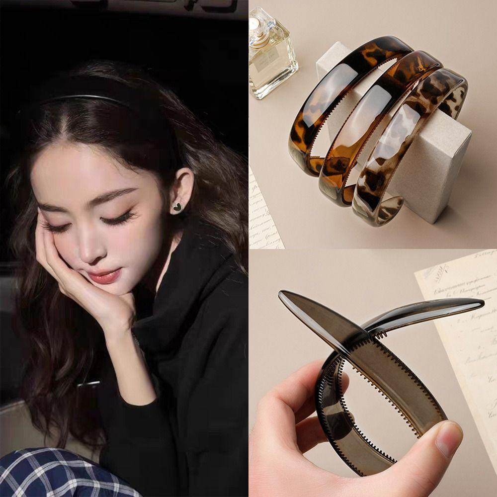 Non-slip Teeth Women Headband Acetate Hair Accessories Fashion Hairband  Women's Accessories