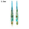 Crochet Hooks Kit 9 Pieces Resin Floral Pattern Pretty Yarn Weave Tool Knitting Needles Crochet Kit For Blanket Doll Hat Scarf