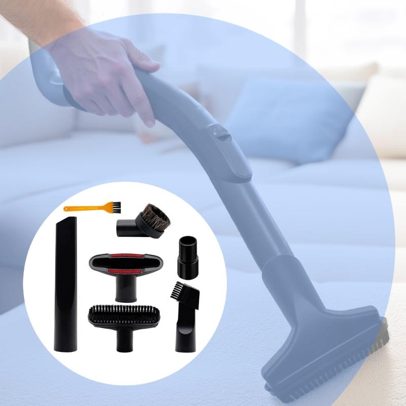 7Pcs Vacuum Cleaner Accessories Floor Brush Floor Brush Dust Brush Sofa Bed Suction Nozzle Brush Head Replacement