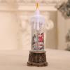 New Christmas Water-Filled Glowing Candle Night Light Ornaments 95ml