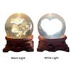 Wood LED USB Home Decoration Crystal Ball Base Crystal Ball Holder Crystal Sphere Base