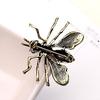 Collar Decor Men Women Crystal Rhinestone Bee Insect Pin Bumblebee Brooches Metal  Anima Enamel