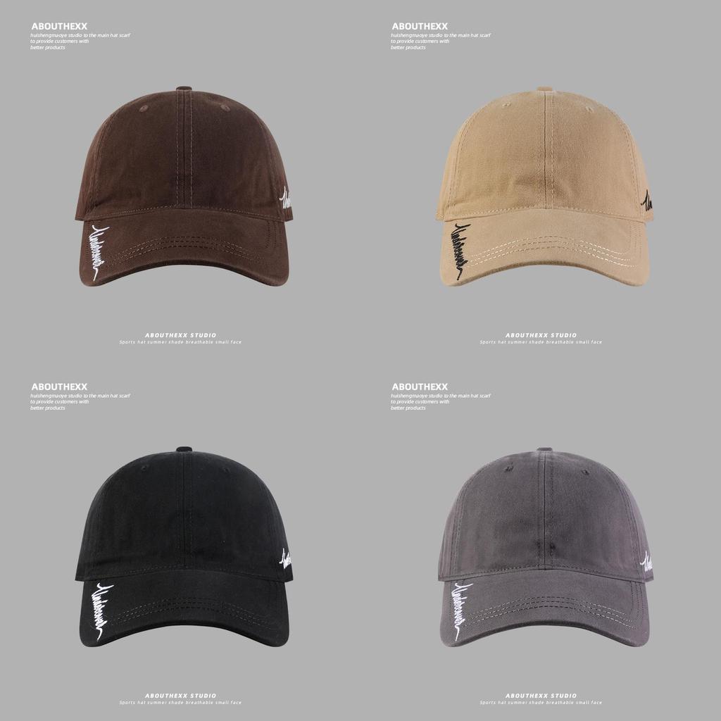 Cotton Baseball Cap With Letter Embroidery For Casual Summer And Winter Wear