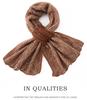 Women's 100% Cashmere Color Block Scarf: Autumn/Winter Style, Neck Protection, Perforated Knit, Hollow Out Design