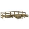 VidaXL Salon de jardin 7 pcs avec coussins bois de pin imprégné 3185975