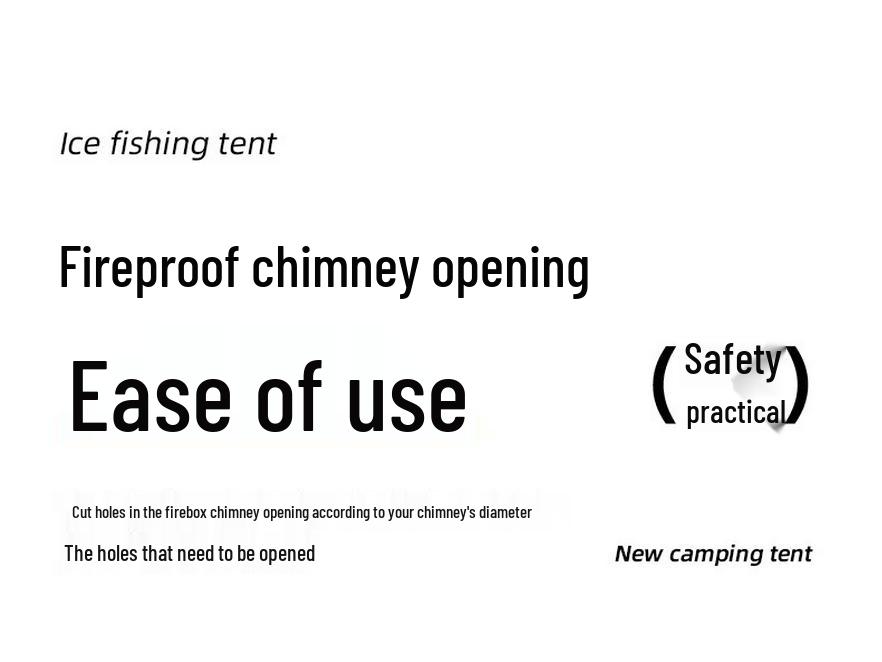 Hexagonal Warm Winter Ice Fishing Tent with Enhanced Windproof Cotton Insulation