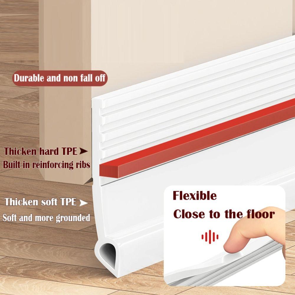 Self-adhesive Door Draft Stopper Insect Prevention Blocker Door Bottom Sealing Strip  Living Room