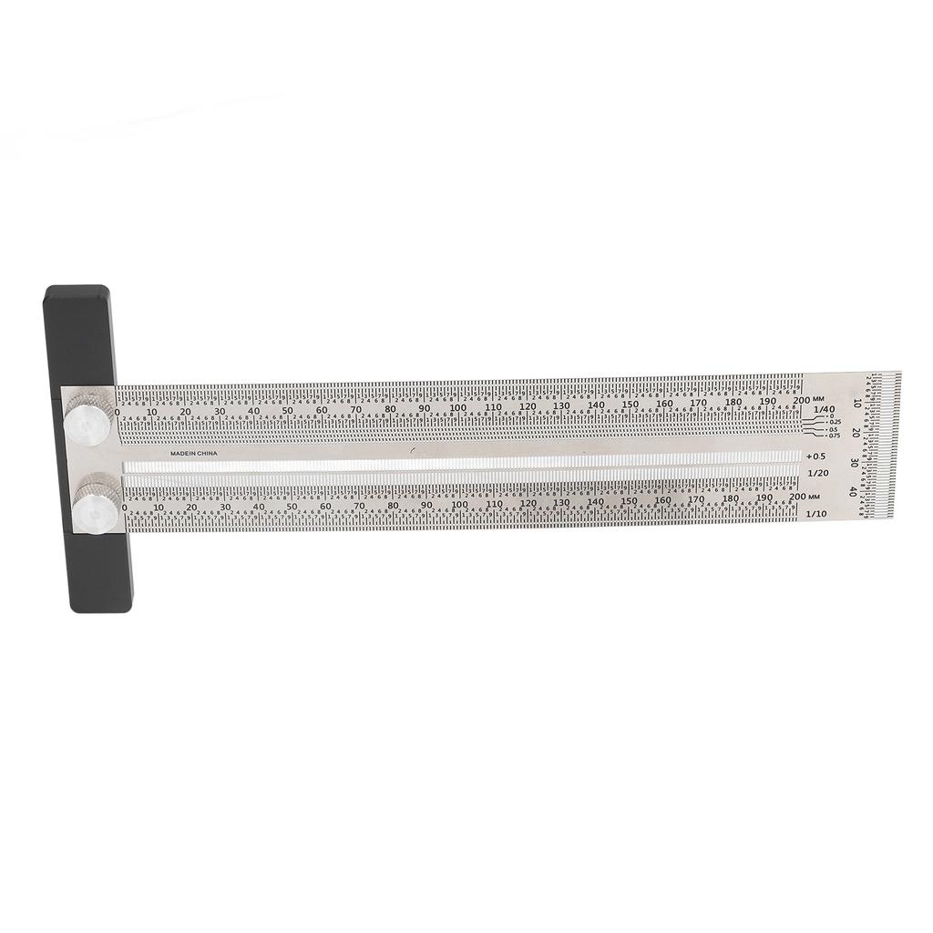 Woodworking Marking T Rulers Positioning Scribing Ruler Gauge Carpenter Measuring Mark Ruler 200mm
