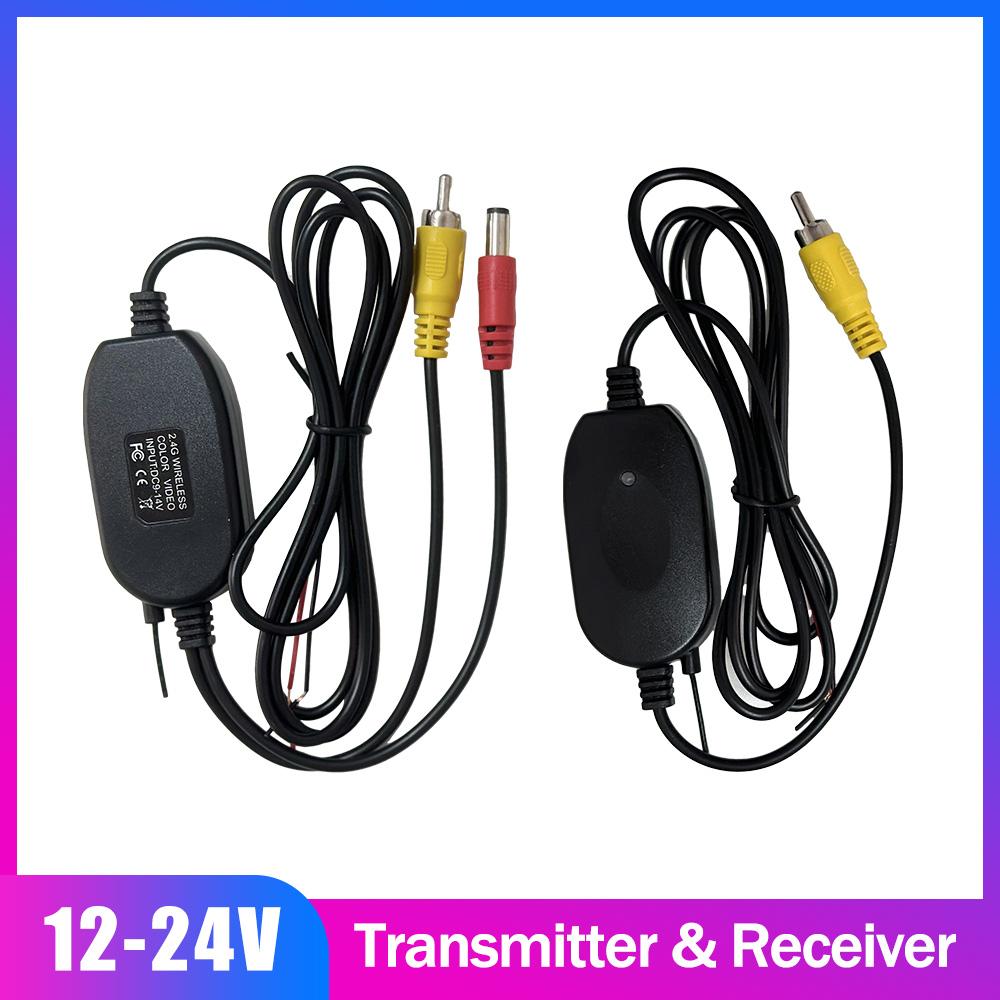 12V 24V Reverse Parking Backup CAM Car Rear View Camera Wireless Wiring Kit 2.4GHz Vehicle Cameras Wireless Transmitter/Receiver