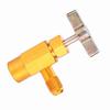 Tihebeyan AC Refrigerant Tap Tool, AC Refrigerant Brass Valve 1/4SAE Hvy Duty   Metal Construction for R-134a R-134 AC Refrigerant