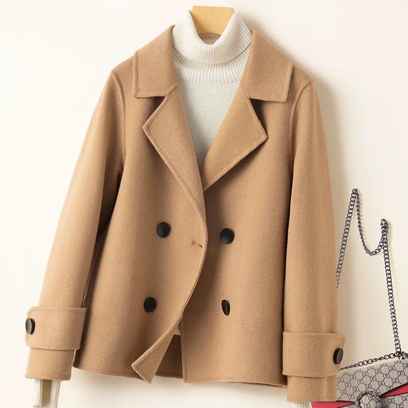 New Wool Coat for Women In Autumn and Winter Short Suit Collar Small Wool Coat Mother