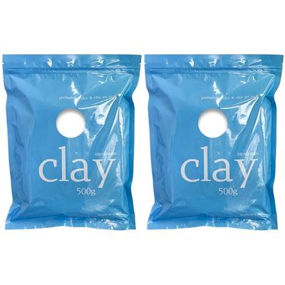 Professional Clay 2p, White, 500g, Korean Toy Supplies