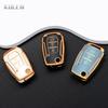 Tpu Car Flip Key Cover Case Shell Fob For Ssangyong Kyron 2 Sanka Actyon Korando Tivoli Rexton Keyless Protector Holder Keychain