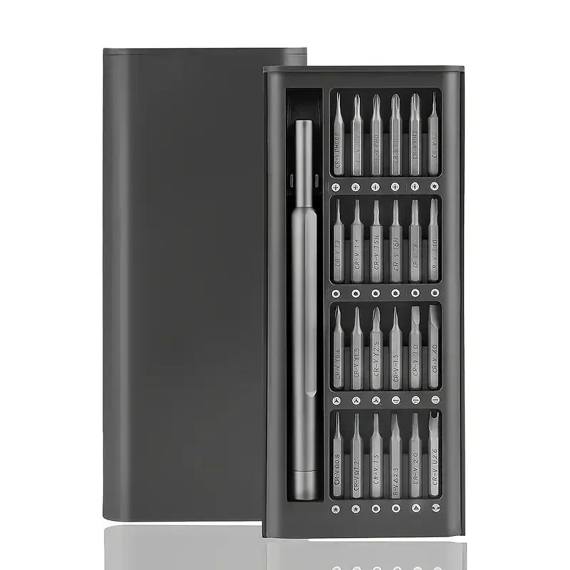 

Precision Electronics Computer PC Phone Disassembly Multifunctional Maintenance Tool Magnetic Screwdriver Set 25 in 1 Kit Bits