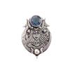 Natural London Blue Topaz Gemstone 925 Sterling Silver Jewelry  Pendant 1.63" CP-22-14