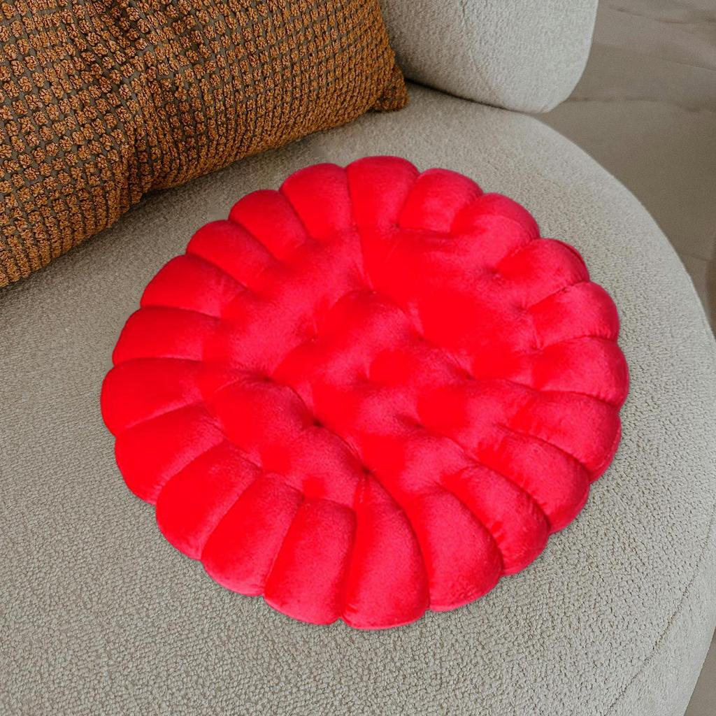 Biscuit Shape Cushion Chair Simple Cute Modern Seating Floor for Balcony
