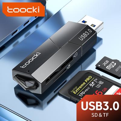 Čtečka karet Toocki USB 3.0 na SD MicroSD & TF Adaptér paměťových karet Pro notebook Příslušenství Čtečka karet 5Gbps Smart Card Reader