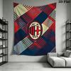 AC Milan Wall Tapestry Aesthetic Wall Hanging Printed Fabric Blanket Decorative Tapestries for Bedroom Living Room Home Decor