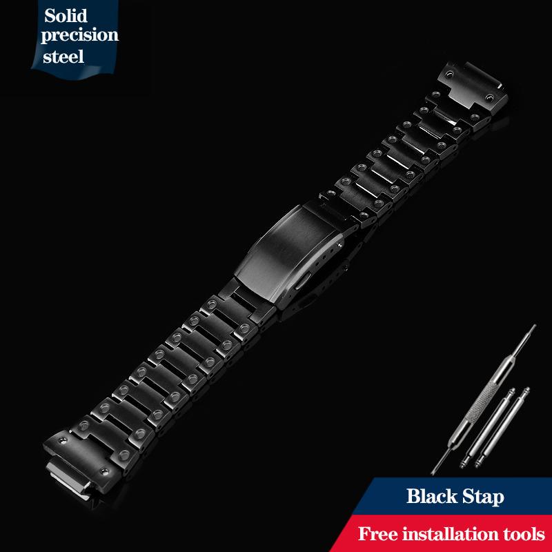 Boîtier et bracelet en acier inoxydable modifié de haute qualité pour Casio DW-5600 DW5600/5610 GW-B5600 GWM5610 Set Bracelet de montre en métal Lunette Outils