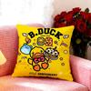 Cute Brand B-B.Duck Cushion Cover Premium Soft Pillowcase Skin-Friendly Breathable Multi-Purpose For Home Office Travel